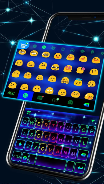 Neon Led Keyboard Theme - عکس برنامه موبایلی اندروید