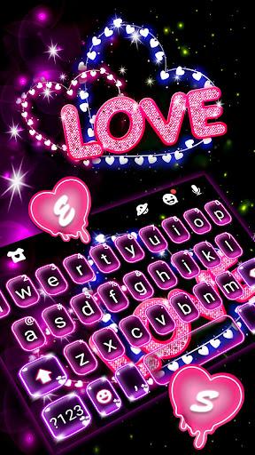 Neon Love Theme - Image screenshot of android app