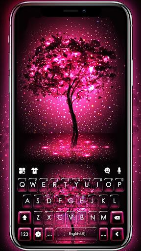 Neon Pink Galaxy Theme - Image screenshot of android app