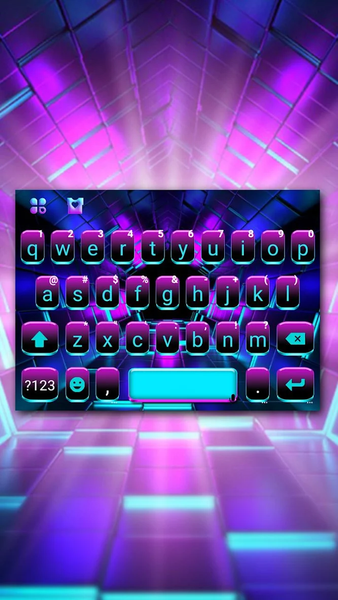 Neon Space Lights Keyboard The - عکس برنامه موبایلی اندروید