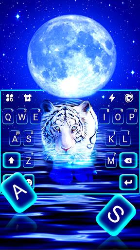 Neon Tiger 2 Keyboard Background - Image screenshot of android app