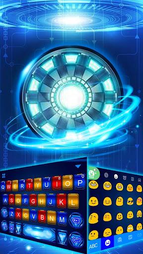 Neon ۳D Iron Tech Theme - عکس برنامه موبایلی اندروید