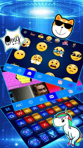 Neon ۳D Iron Tech Theme - عکس برنامه موبایلی اندروید