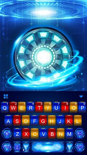 Neon ۳D Iron Tech Theme - عکس برنامه موبایلی اندروید