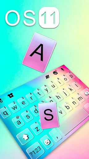 OS11 Keyboard Theme - عکس برنامه موبایلی اندروید