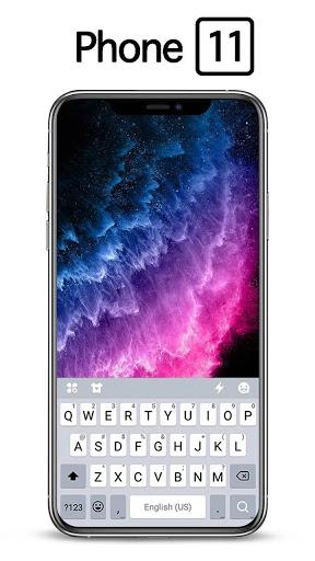 New Phone 11 Keyboard Theme - عکس برنامه موبایلی اندروید