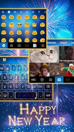 New Year Firework 2020 Keyboard Theme - Image screenshot of android app