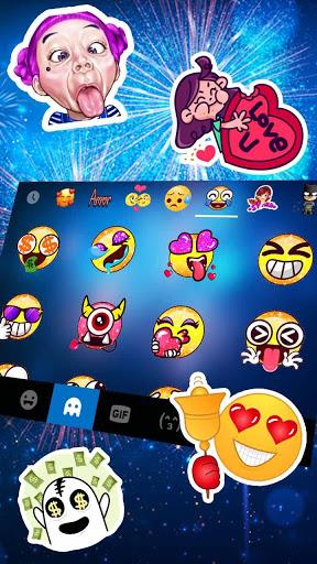 New Year Firework 2020 Keyboard Theme - Image screenshot of android app