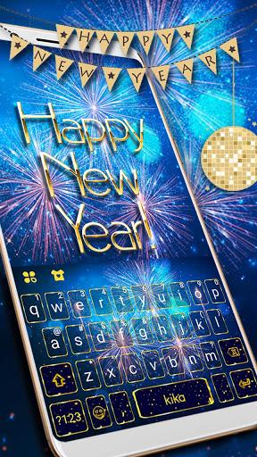 New Year Firework 2018 Keyboard Theme - Image screenshot of android app