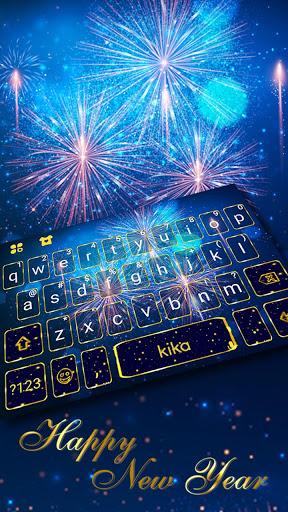 New Year Firework 2018 Keyboard Theme - Image screenshot of android app