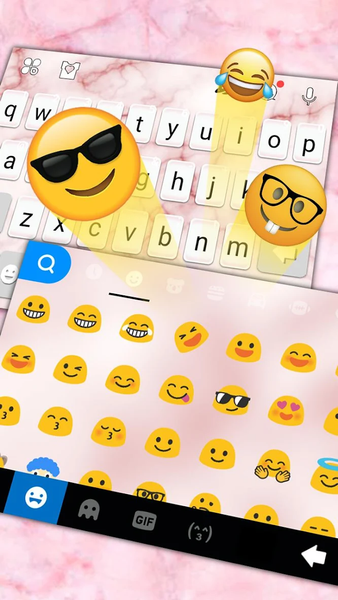 Os۱۱ Pink Marble Keyboard Them - عکس برنامه موبایلی اندروید
