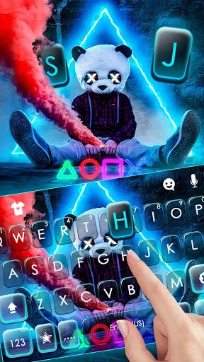 Panda Gamer Keyboard Background - Image screenshot of android app