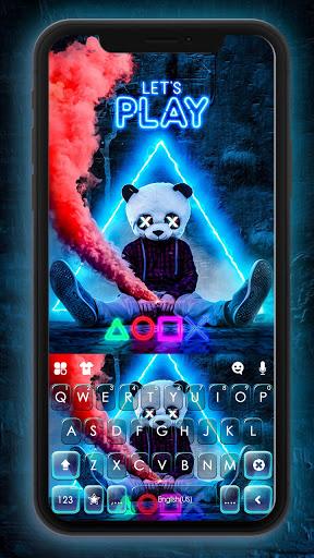 Panda Gamer Keyboard Background - Image screenshot of android app