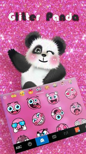 Hot Pink Panda keyboard Theme - Image screenshot of android app