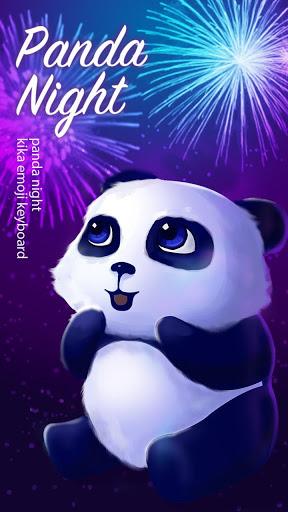 Panda Night Keyboard Theme - Image screenshot of android app