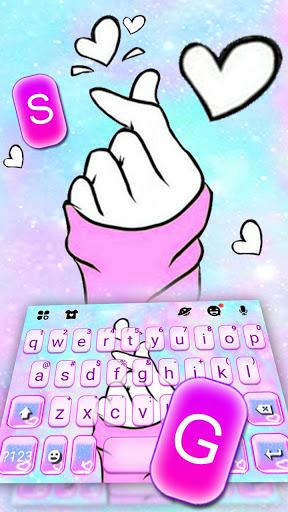 Pastel Love Keyboard Theme - عکس برنامه موبایلی اندروید