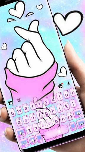 Pastel Love Keyboard Theme - عکس برنامه موبایلی اندروید