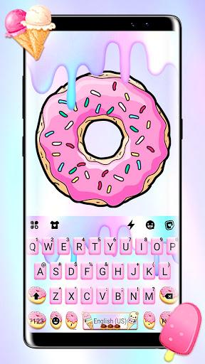 Pastel Pink Donut Keyboard The - Image screenshot of android app