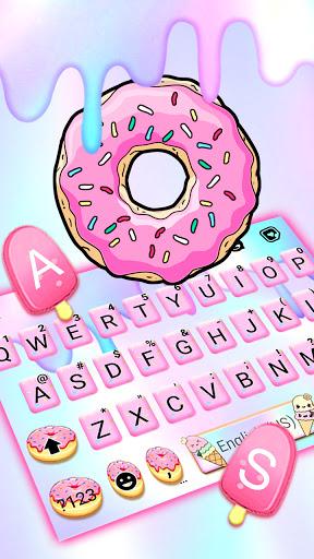 Pastel Pink Donut Keyboard The - Image screenshot of android app