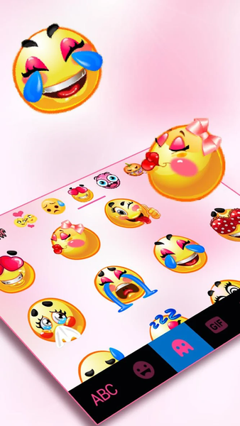 Pastel Pink Heart Keyboard The - عکس برنامه موبایلی اندروید