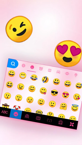 Pastel Pink Heart Keyboard The - عکس برنامه موبایلی اندروید