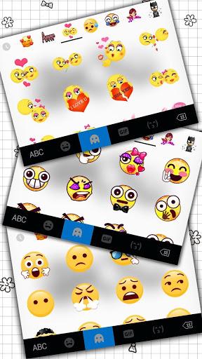 Peace Love Doodle Keyboard Theme - عکس برنامه موبایلی اندروید