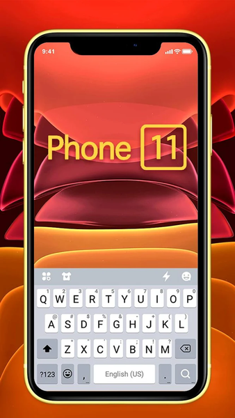 Phone11 Keyboard Theme - Image screenshot of android app