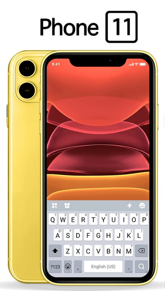 Phone11 Keyboard Theme - Image screenshot of android app