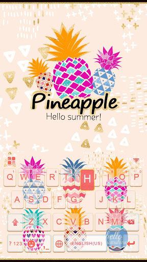 Pineapple Keyboard Theme - Image screenshot of android app