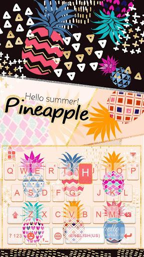 Pineapple Keyboard Theme - Image screenshot of android app