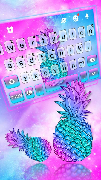 Pineapple Galaxy Theme - Image screenshot of android app