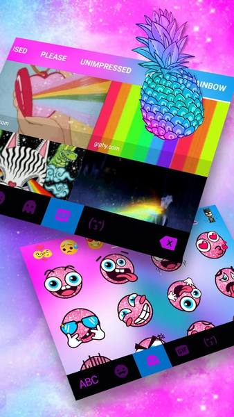 Pineapple Galaxy Theme - عکس برنامه موبایلی اندروید