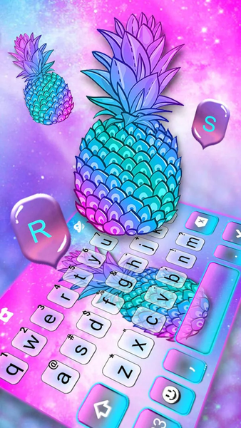 Pineapple Galaxy Theme - Image screenshot of android app