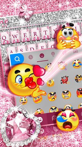 Pink Bow Diamond Theme - Image screenshot of android app