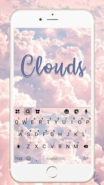 Pink Clouds Theme - Image screenshot of android app
