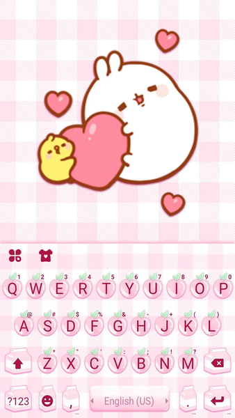 Pink Cute Peach Theme - عکس برنامه موبایلی اندروید