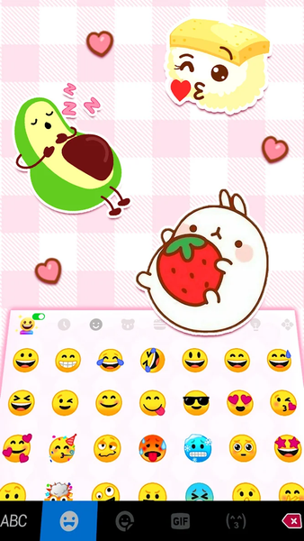 Pink Cute Peach Theme - عکس برنامه موبایلی اندروید