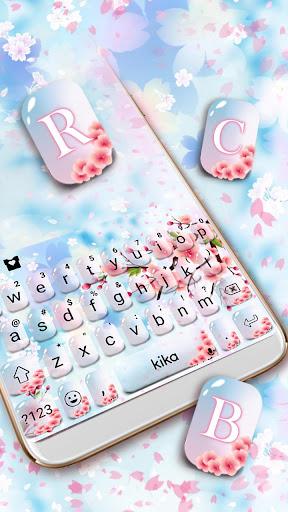 Pink Glass Sakura Theme - Image screenshot of android app