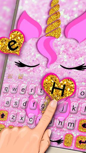 Pink Unicorn Cat Theme - Image screenshot of android app