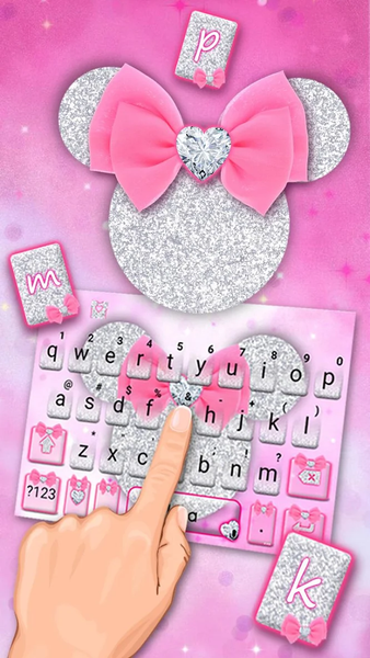 Pink Minny Bow Theme - Image screenshot of android app