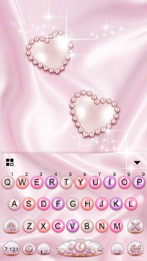 Pink Pearl Luxury Heart Theme - عکس برنامه موبایلی اندروید