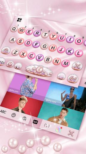 Pink Pearl Luxury Heart Theme - عکس برنامه موبایلی اندروید