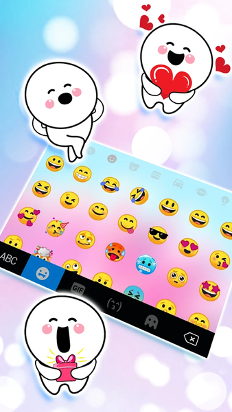 Pink Pedals Keyboard Theme - Image screenshot of android app