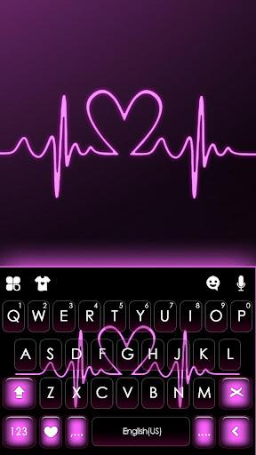 Pink RGB Heart Theme - Image screenshot of android app