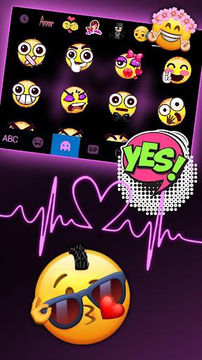 Pink RGB Heart Theme - Image screenshot of android app