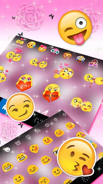 Pink Rose Bow Theme - Image screenshot of android app