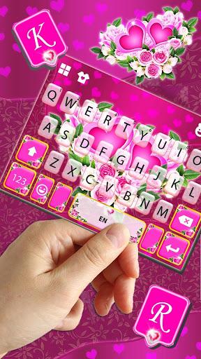 Pink Rose Flower Theme - Image screenshot of android app