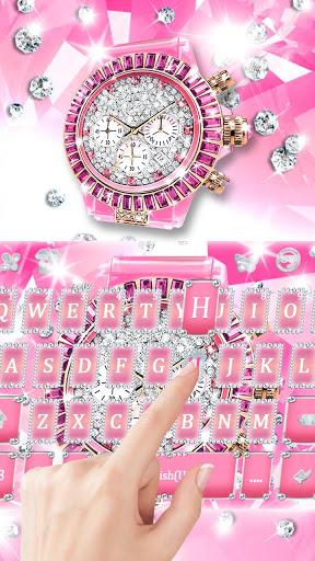 Pink Luxury Watch Theme - Image screenshot of android app