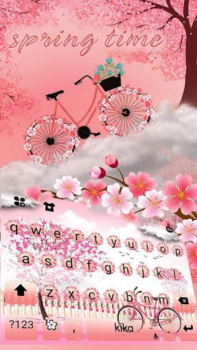 Pink Spring Keyboard Theme - عکس برنامه موبایلی اندروید