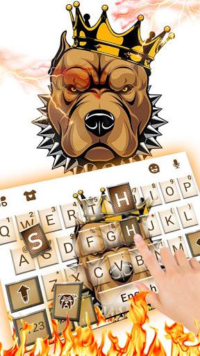 Pitbull King Fire Keyboard Theme - Image screenshot of android app